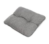 Beautissu Lounge Coussin Salon de Jardin Exterieur Dossier 60x40 cm - Anti-Salissures Imperméable 12 cm d'épaisseur - Coussin Fauteuil Jardin Confortable Gris Clair - BeauFlair