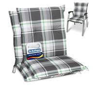 Beautissu Matelas Coussin pour Chaise Fauteuil de Jardin terrasse Sunny MK Gris - Set de 2-100x50x6cm