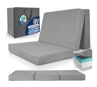 Beautissu Matelas Pliable 120x200cm avec Poche en Mousse visqueuse Lavable