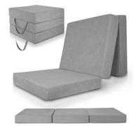 Beautissu Matelas Pliable avec Housse Lavable en Mousse visqueuse degré