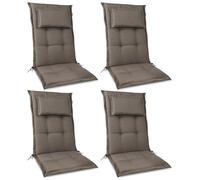 Beautissu Premium Coussin Chaise Dossier Haut Coussin Exterieur Jardin Fait