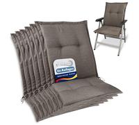Beautissu Premium Coussin Dossier Bas extérieur Jardin Chaise Robuste Fait