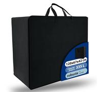Beautissu Sac de Transport pour Matelas Pliable avec Fermeture éclair | 120x200cm noir modèle XXL protection idéale facile housse pratique couette oreiller rangement
