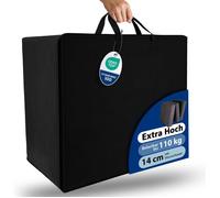 Beautissu Sac de Transport Pratique pour Matelas Pliable Modèle XL (90x200 cm) - Transport Facile avec Fermeture Éclair - Noir
