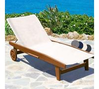 Beautissu Serviette de Bain XL Universelle Tissu éponge 100% Coton Plage | 70x200cm blanc 100 % doux housse antidérapante pour transat chaise longue de plage drap bronzage grande Marbella