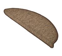 Beautissu Set de 15 Marchettes d'Escalier 55x15 cm ProStair - Protège Escaliers Antidérapant Couture Robuste - Tapis d'Escalier Installation Facile en Marron