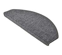 Beautissu Set de 15 Tapis d'escalier ProStair 65x28cm Couture Robuste - Marchettes Escalier Antidérapant - Protège Escaliers Installation Facile - Gris