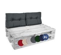 Beautissu Set de 2 Coussins Dossier Euro Palette ECO Lounge pour canapé