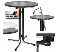 Beautissu Table Haute Pliante Outdoor Mange-Debout Ronde Jardin terasse