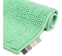 Beautissu Tapis de Bain Antiderapant Chenille Absorbant Moelleux Sortie | 50x50cm Vert salle de douche lavable descente BeauMare WR