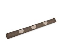 Beautissu Tuuli Bas de Porte 120 cm Poids 1,2 kg en Coton - comme Boudin de Porte ou Boudin de Fenêtre Contre Le Froid - Coussin de Porte Marron Robuste avec Remplissage et Tenue Ferme
