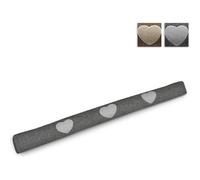 Beautissu Tuuli Boudin Bas de Porte - Fenêtre - Isolant - Contre Les Courants d'air Froid - Coton - 90 cm - Anthracite