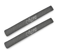 Beautissu Tuuli Ho 2X Bas de Porte 100 cm Poids 1,1 kg en Coton - comme Boudin de Porte ou Boudin de Fenêtre Contre Le Froid - Coussin de Porte Anthracite Robuste avec Remplissage et Tenue Ferme