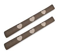 Beautissu Tuuli HR 2X Bas de Porte 90 cm Poids 1 kg en Coton - comme Boudin de Porte ou Boudin de Fenêtre Contre Le Froid - Coussin de Porte Marron Robuste avec Remplissage et Tenue Ferme