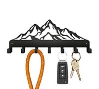 Beautiwall - Porte-clés en acier avec porte-clés - Montagnes, noir, key holder hanger, cintre pour clés