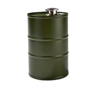 BEAUTRIO Flasque en acier inoxydable de 75 cl - Forme de baril de pétrole, étanche, portable, for hommes et femmes(Green)