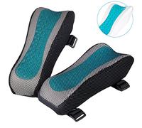 BEAUTRIP Couvre Accoudoirs pour Chaise de Bureau - Mousse pour Reposer les Coudes avec Forme Ergonomique - Coussin à Memoire de Forme pour Repose Bras de chaises de Bureau, Chaise Gaming - Set de 2