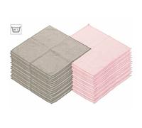 Beauty : 30 serviettes démaquillantes en microfibres - Roses et grises