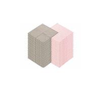 Sichler Beauty 40 serviettes démaquillantes en microfibres - Roses et grises