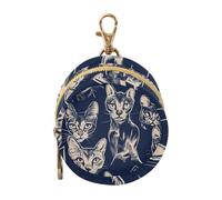 Beauty Abyssinian Cats Étui à tétine pour nouveau-né garçon Bleu marine
