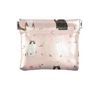 Beauty American Cats Peach Porte-monnaie en cuir pour femme Accessoires de voyage pratiques pour femmes, Beauté chats américains pêche, decoration