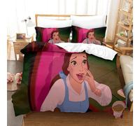 Beauty And The Beast Ensemble De Couvercle De Couette Doux En Pi¿¿Ces Avec Fermeture ¿¿ Fermeture ¿¿Clair De Taie D'oreiller Emp¿ºchez L'ensemble De Literie Allergique Adapt¿¿E ¿¿ Toute