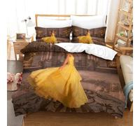 Beauty And The Beast Ensemble Housse De Couett Imprim¿¿ D Et Taie D'oreiller,Ultra Doux Microfibre Hypoallerg¿¿Nique £¬Pcs£¬Ensemble Housse De Couette Ave