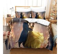 Beauty And The Beast Sets De Housses De Couettes D, Movie Poster Imprim¿¿ Ensemble De Literie Housses De Couettes Avec Et Taie D'oreiller King£¿Xc
