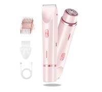 Beauty Bloom Electric Razor, Beauty Bloom 2.0, 2-in-1 Women's Body Shaver,Dual Head Bikini Trimmer, Wet & Dry for Leg Arm Underarm (Pink)