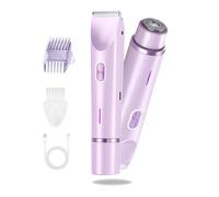 Beauty Bloom Electric Razor, Beauty Bloom 2.0, 2-in-1 Women's Body Shaver,Dual Head Bikini Trimmer, Wet & Dry for Leg Arm Underarm (Purple)