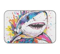 Beauty Blue Shark Lit rafraîchissant d'été pour chiens Lit auto-rafraîchissant pour extérieur pour chat unique esterilla rafraîchissant para perros M