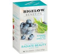Beauty Blueberry and Aloe Herbal Tea, Caffeine Free, 18 Count (Pack of 6), 108 Total Tea Bags