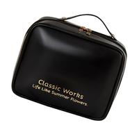 Beauty Case Da Viaggio Uomo Y Donna - Borsa Da Viaggio Resistente All'acqua | Borsa Da Viaggio per Articoli Da Toilette | La Borsa Da Toilette in Pelle PU Si Apre Piatta Con Maniglia, Divisore