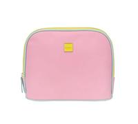 Beauty Case et pochette en tissu multicolore avec fermeture éclair et détails - Tailles assorties pour voyage, sac ou maquillage, multicolore, Medio, pivoine