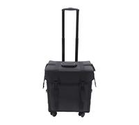 Beauty Case Trousse de maquillage 2 en 1 en tissu Oxford professionnel, organiseur portable avec roulettes, mallette de coiffure, à roulettes, Noir , Fashion