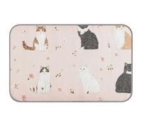 Beauty Cats Tapis de refroidissement pour chat Rose été auto-refroidissant 96,5 x 58,4 cm Tapis de refroidissement ou tapis de refroidissement pour chatons d'intérieur cutapete rafraîchissant para