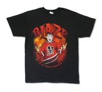 Beauty Cherry Blaze Ya Dead Homie Burning City T-Shirt Graphic Top Printed Shirt Short Sleeve Mens Tee Black 3XL