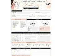 Beauty Client Record Book for Estheticians & Lash Artists 100 Client Profile Pages to Track Consultations, Appointments, Treatment History, Service Notes & Client Care
