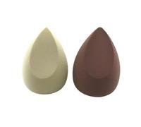 Beauty Concepts Éponge Maquillage Nude Collection - Lot de 2 Éponges Blender Douces Sans Latex, Vanille & Moka