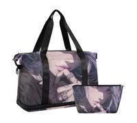 Beauty Cool Sac de voyage de nuit avec poche humide Sangle réglable Sac d'entraînement pour le sport Grande capacité pour homme et femme