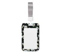 Beauty Daisy Porte-badge avec sangle de cou étanche en plastique vertical