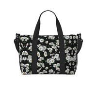 Beauty Daisy - Sac de voyage léger en tissu Oxford pour articles personnels pour femme, sac de sport idéal pour homme, Noir , Taille unique