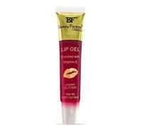 Beauty Forever Tube de gel à lèvres hydratant transparent, léger, finition unie et pailletée, infusé scintillant, longue durée, disponible en 9 saveurs, 18 ml (Cerise Paillettes)