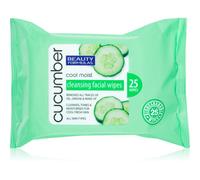 Beauty Formulas Cucumber lingettes nettoyantes aux extraits de concombre 25 pcs