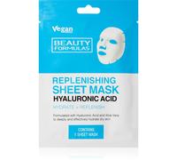 Beauty Formulas Hyaluronic Acid masque nourrissant en tissu 1 pcs