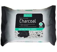 BEAUTY FORMULAS Lingettes pour le visage au charbon détoxifiant