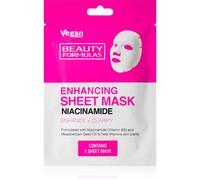 Beauty Formulas Niacinamide masque nourrissant en tissu 1 pcs