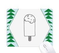 Beauty Gift aperçu de la Glace des Esquimaux, sésame Noir Tapis de Souris Green Pine Tree Tapis en Caoutchouc