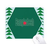 Beauty Gift Drapeau du Bangladesh nom Tapis de Souris Green Pine Tree Tapis en Caoutchouc