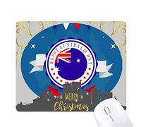 Beauty Gift l'australie saveur Heureuse Le Jour du Drapeau la Nuit de noël, Tapis de Souris en Caoutchouc